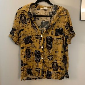 Melrose studio vintage Hawaiian button-down